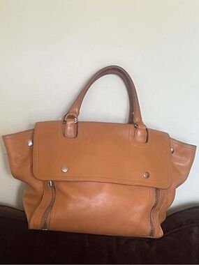 Roots Tan Leather Shoulder Bag -